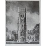 CAVENDISH MORTON (1911-2015) A framed and glazed limited edition print of Eye Church, Suffolk.