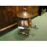 A copper samovar