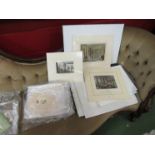 A large quantity of 19th Century pencil drawings etc