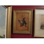 B.L. LLOYD: A pair of hand painted studies of goldfinch and robin birds, gilt framed