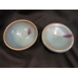 A Chinese Jun ware tea bowl and saucer, 10cm bowl diameter,