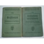 Two WWII German Nazi official agricultural books: “Die Planzen” (The Plants) dated 1941 and