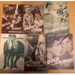 A collection of German film programmes including Third Reich era,