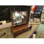 A 19th Century mahogany dressing table mirror,
