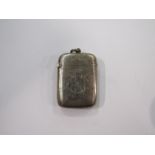 A late Victorian silver vesta case,