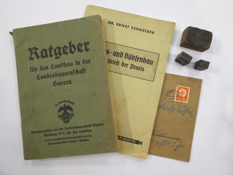 A quantity of WWII and Third Reich Nazi era German agricultural ephemera consisting of "Guide to