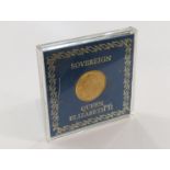 A Queen Elizabeth II 1979 gold Sovereign in case