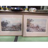 A pair of 19th Century lithographs in colour of Hong Kong after Auguste Borget (1808-1877) 'Boat