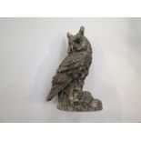 A white metal Country Artists owl figure,