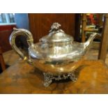 A Victorian William Ke Reid silver teapot,