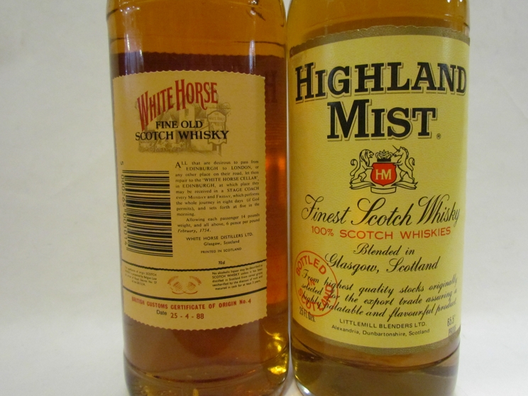 Two bottles of whisky, White Horse and Highland Mist, - Image 4 of 4