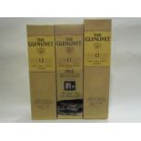 The Glenlivet 12 years old single malt scotch whisky, 70cl x 3,