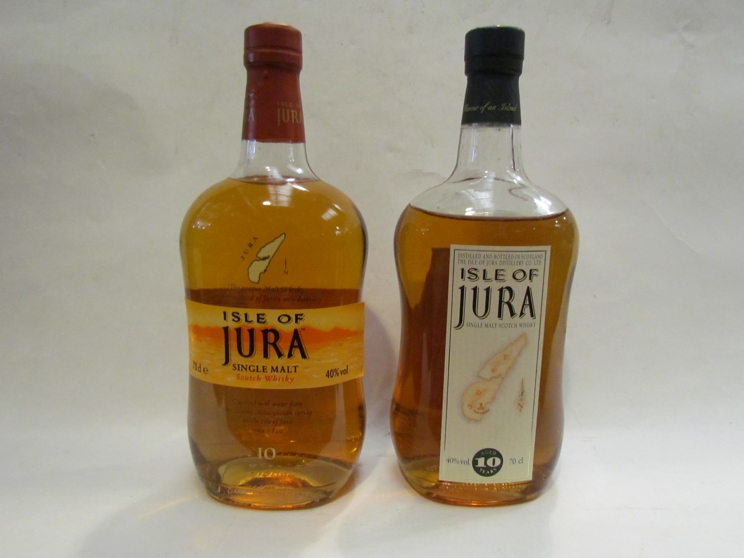 Isle of Jura 10 years old single malt scotch whisky, 70cl in tin and Isle of Jura 10 years old, - Image 2 of 4