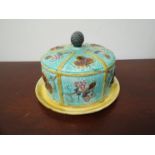 A late 19th Century Majolica cheese dome