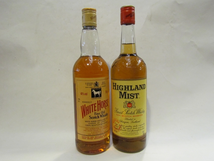 Two bottles of whisky, White Horse and Highland Mist, - Image 2 of 4