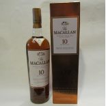 The Macallan 10 year old Sherry Oak single malt whisky, Speyside,