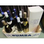 A box of various wines etc including Muscadet,