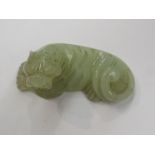 A jadeite carving of a tiger