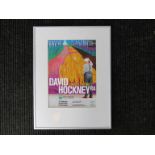 A framed and glazed David Hockney poster 'A Bigger Picture' Royal Academy of Arts, 46.