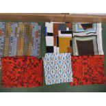 A selection of 1960's fabrics including Heal's 'Cherry Orchard' by Irmgard Kies,