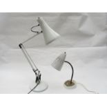 An Angle Poise model 90 lamp and another 1950's smaller lamp (2)