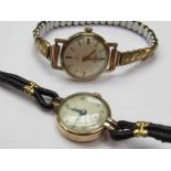 Two 9ct gold lady's watches - Avia and Verity