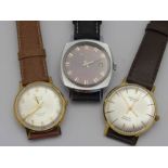 Three vintage gents Sekonda wristwatches