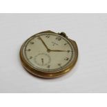 A Elgin gold plated Art Deco pocket watch