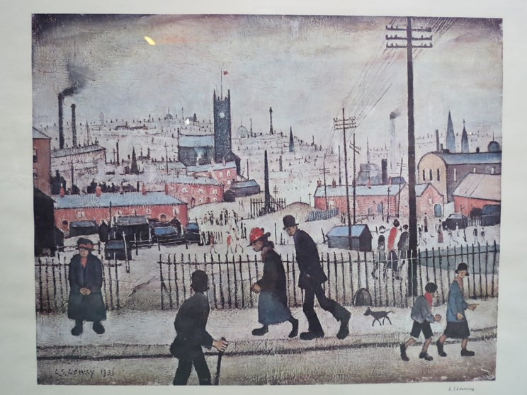 LAURENCE STEPHEN LOWRY RBA RA (1887-1976) (ARR): A signed limited edition coloured print