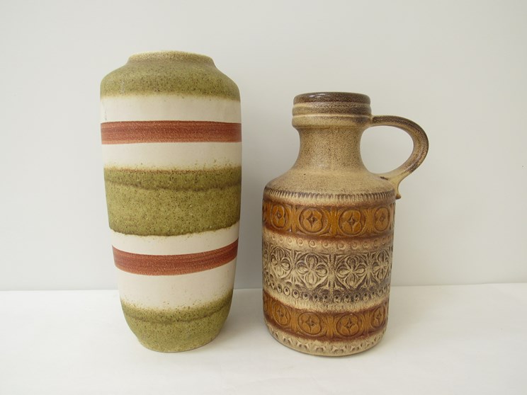 Two West German floor vases,