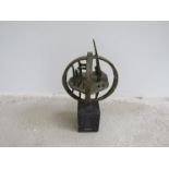 A post war bronze sculpture in the style of Kenneth Armitage set on a marble plinth. Unsigned.