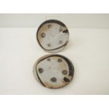 LISA HAMMOND (b1956) Two studio potter plates. Impressed marks to base.