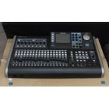 A Tascam DP-24SD 24 track digital Portastudio audio recorder,