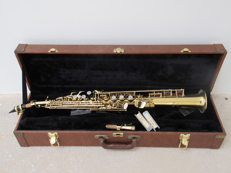 An Arbiter Pro-Sound soprano saxophone,