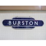 A B.R. (E) station totem BURSTON, half flanged