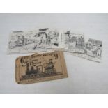 A set of six Southwold Railway postcards by Reg Carter