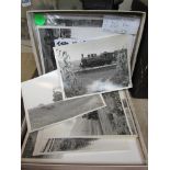 A quantity of black and white photographs of Portuguese and Yugoslavian steam locomotives