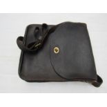 A British Railways leather cash satchel