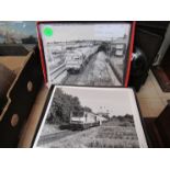 A quantity of black and white photographs of Class 56, 58,