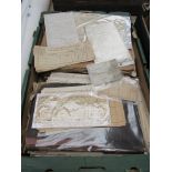 A box containing a mixture of station telegrams,