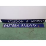 An LNER poster board heading,