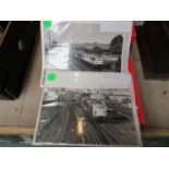 A quantity of black and white photographs of Class 71,