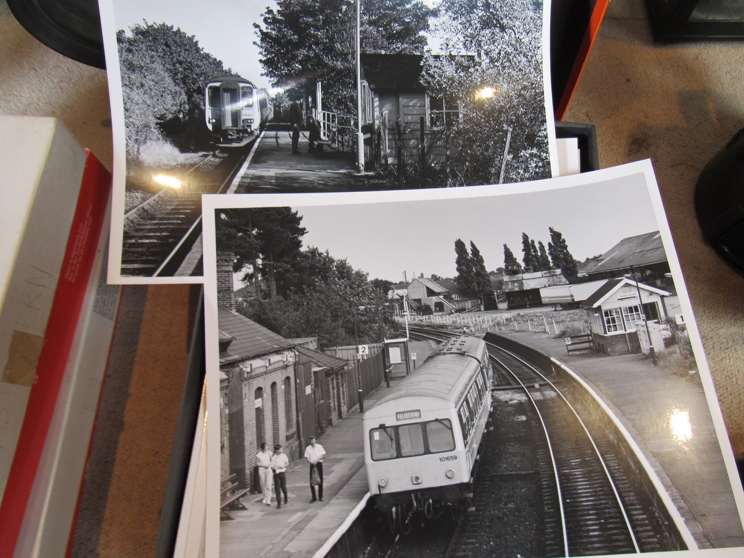 A quantity of black and white photographs of Diesel Multiple units (approx.