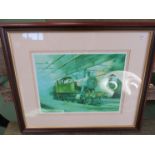 A framed and glazed print of I COOPER 'On Shed',