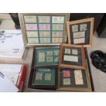 Eleven framed and glazed LNER and M&GN JT RAILWAY ticket stubs,