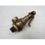 A brass steam boiler 'Kunkle' safety valve