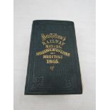 A hardback 'Bradshaw's Railway Manual,
