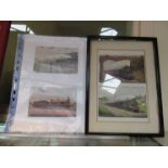 A framed and glazed picture of Southern Railway 2-4-0 No.