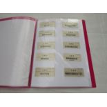 Three folders containing luggage labels of the M&GN,