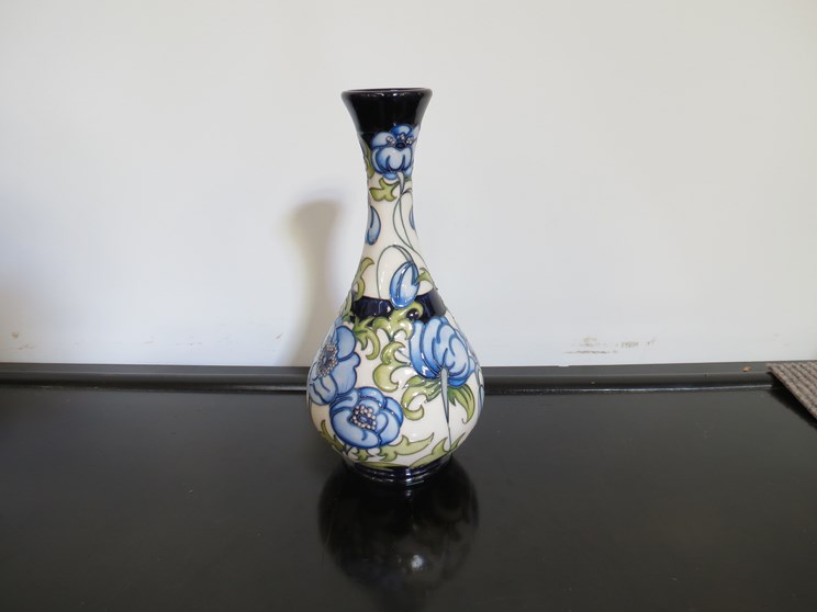 A Moorcroft "Florian Revisited" baluster vase (2nd). Signed NE10. Designed by Rachel Bishop.